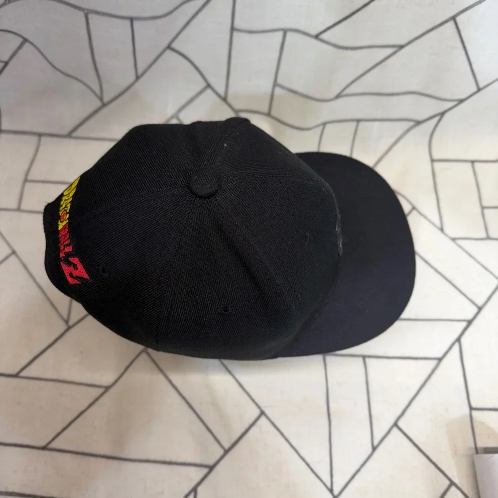 Dragon Ball Z Snapback Hat‎ OS Black Goku Kanji Logo Anime Baseball Cap